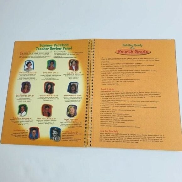 Summer Vacation Activity Book 4th Grade 2003 Spiral Bind 3D Cover Homeschool - Picture 3 of 4